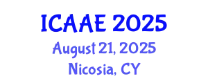 International Conference on Aerospace and Aviation Engineering (ICAAE) August 21, 2025 - Nicosia, Cyprus
