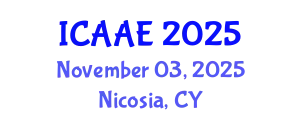International Conference on Aerospace and Aviation Engineering (ICAAE) November 03, 2025 - Nicosia, Cyprus