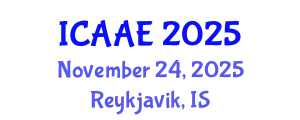 International Conference on Aerospace and Aviation Engineering (ICAAE) November 24, 2025 - Reykjavik, Iceland