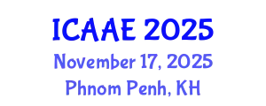 International Conference on Aerospace and Aviation Engineering (ICAAE) November 17, 2025 - Phnom Penh, Cambodia