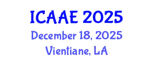 International Conference on Aerospace and Aviation Engineering (ICAAE) December 18, 2025 - Vientiane, Laos