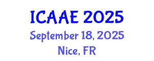International Conference on Aerospace and Aviation Engineering (ICAAE) September 18, 2025 - Nice, France