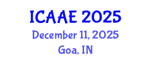 International Conference on Aerospace and Aviation Engineering (ICAAE) December 11, 2025 - Goa, India