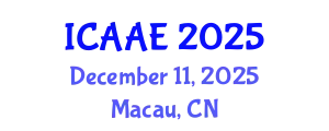 International Conference on Aerospace and Aviation Engineering (ICAAE) December 11, 2025 - Macau, China