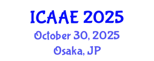 International Conference on Aerospace and Aviation Engineering (ICAAE) October 30, 2025 - Osaka, Japan