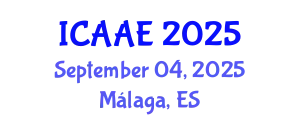 International Conference on Aerospace and Aviation Engineering (ICAAE) September 04, 2025 - Málaga, Spain