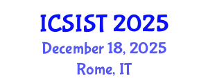 International Conference on Sustainable Information Systems and Technologies (ICSIST) December 18, 2025 - Rome, Italy