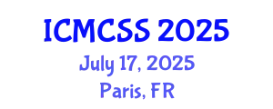 International Conference on Mathematical, Computational and Statistical Sciences (ICMCSS) July 17, 2025 - Paris, France