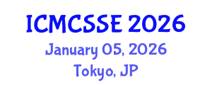 International Conference on Mathematical, Computational and Statistical Sciences and Engineering (ICMCSSE) January 05, 2026 - Tokyo, Japan