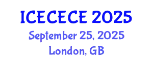 International Conference on Electrical, Computer, Electronics and Communication Engineering (ICECECE) September 25, 2025 - London, United Kingdom