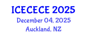 International Conference on Electrical, Computer, Electronics and Communication Engineering (ICECECE) December 04, 2025 - Auckland, New Zealand