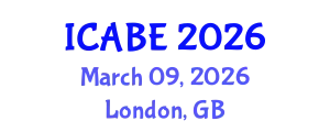 International Conference on Agricultural and Biological Engineering (ICABE) March 09, 2026 - London, United Kingdom