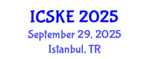 International Conference on Software and Knowledge Engineering (ICSKE) September 29, 2025 - Istanbul, Turkey