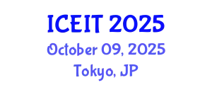 International Conference on Education and Information Technology (ICEIT) October 09, 2025 - Tokyo, Japan