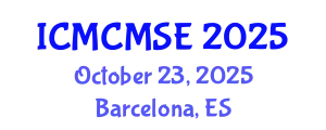 International Conference on Mathematical and Computational Methods in Science and Engineering (ICMCMSE) October 23, 2025 - Barcelona, Spain