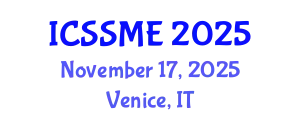 International Conference on Service Science, Management and Engineering (ICSSME) November 17, 2025 - Venice, Italy