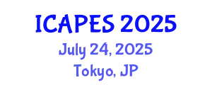 International Conference on Aerospace, Propulsion and Energy Sciences (ICAPES) July 24, 2025 - Tokyo, Japan