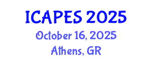 International Conference on Aerospace, Propulsion and Energy Sciences (ICAPES) October 16, 2025 - Athens, Greece