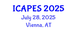 International Conference on Aerospace, Propulsion and Energy Sciences (ICAPES) July 28, 2025 - Vienna, Austria