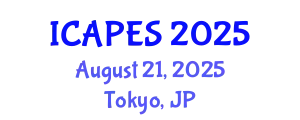 International Conference on Aerospace, Propulsion and Energy Sciences (ICAPES) August 21, 2025 - Tokyo, Japan