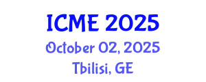 International Conference on Mechanical Engineering (ICME) October 02, 2025 - Tbilisi, Georgia