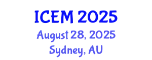 International Conference on Environmental Management (ICEM) August 28, 2025 - Sydney, Australia