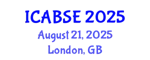 International Conference on Agricultural and Biological Systems Engineering (ICABSE) August 21, 2025 - London, United Kingdom