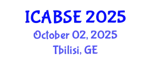 International Conference on Agricultural and Biological Systems Engineering (ICABSE) October 02, 2025 - Tbilisi, Georgia