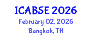 International Conference on Agricultural and Biological Systems Engineering (ICABSE) February 02, 2026 - Bangkok, Thailand