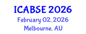 International Conference on Agricultural and Biological Systems Engineering (ICABSE) February 02, 2026 - Melbourne, Australia