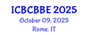 International Conference on Bioinformatics, Computational Biology and Biomedical Engineering (ICBCBBE) October 09, 2025 - Rome, Italy