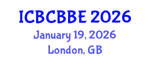 International Conference on Bioinformatics, Computational Biology and Biomedical Engineering (ICBCBBE) January 19, 2026 - London, United Kingdom