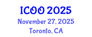 International Conference on Ophthalmology and Optometry (ICOO) November 27, 2025 - Toronto, Canada