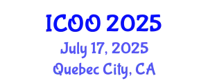 International Conference on Ophthalmology and Optometry (ICOO) July 17, 2025 - Quebec City, Canada