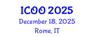 International Conference on Ophthalmology and Optometry (ICOO) December 18, 2025 - Rome, Italy