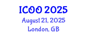 International Conference on Ophthalmology and Optometry (ICOO) August 21, 2025 - London, United Kingdom