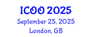 International Conference on Ophthalmology and Optometry (ICOO) September 25, 2025 - London, United Kingdom