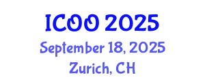 International Conference on Ophthalmology and Optometry (ICOO) September 18, 2025 - Zurich, Switzerland