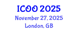 International Conference on Ophthalmology and Optometry (ICOO) November 27, 2025 - London, United Kingdom