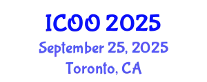 International Conference on Ophthalmology and Optometry (ICOO) September 25, 2025 - Toronto, Canada