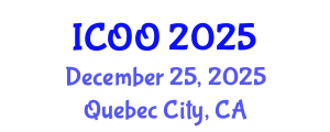 International Conference on Ophthalmology and Optometry (ICOO) December 25, 2025 - Quebec City, Canada