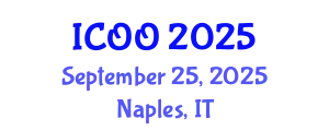 International Conference on Ophthalmology and Optometry (ICOO) September 25, 2025 - Naples, Italy