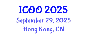 International Conference on Ophthalmology and Optometry (ICOO) September 29, 2025 - Hong Kong, China