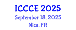 International Conference on Civil and Construction Engineering (ICCCE) September 18, 2025 - Nice, France