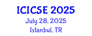 International Conference on Intelligent Control Systems Engineering (ICICSE) July 28, 2025 - Istanbul, Turkey