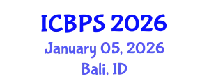 International Conference on Biomedicine and Pharmaceutical Sciences (ICBPS) January 05, 2026 - Bali, Indonesia