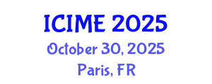 International Conference on Industrial and Management Engineering (ICIME) October 30, 2025 - Paris, France
