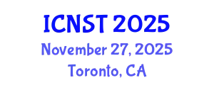 International Conference on Nuclear Science and Technology (ICNST) November 27, 2025 - Toronto, Canada