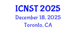 International Conference on Nuclear Science and Technology (ICNST) December 18, 2025 - Toronto, Canada