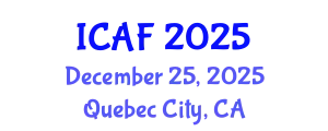 International Conference on Accounting and Finance (ICAF) December 25, 2025 - Quebec City, Canada
